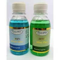 ABM's mouth rinse and mint plus